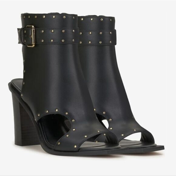 BRAND NEW JESSICA SIMPSON WOMEN'S ROCHHA OPEN TOE BOOTIE MID CALF BOOT - Picture 1 of 16
